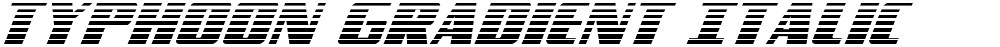 Typhoon Gradient Italic