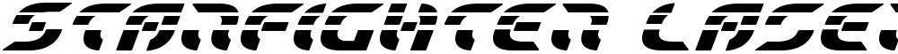 Starfighter Laser Bold Italic