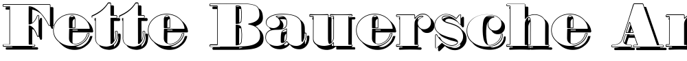 Fette Bauersche Antiqua Shaddow  UNZ Pro