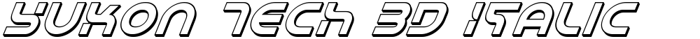 Yukon Tech 3D Italic
