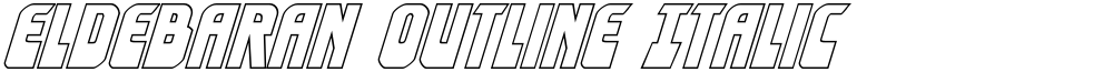 Eldebaran Outline Italic