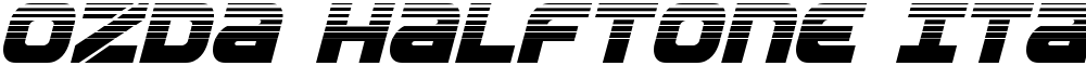 Ozda Halftone Italic