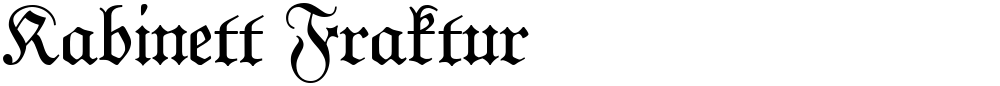 Kabinett Fraktur