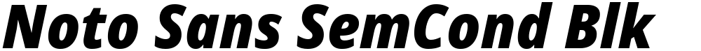Noto Sans SemCond Blk