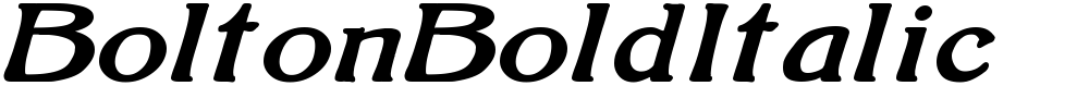 BoltonBoldItalic