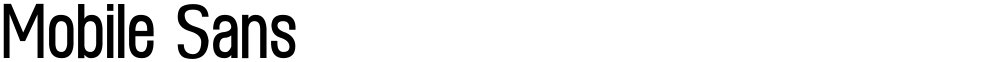Mobile Sans