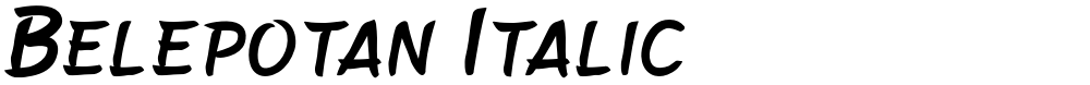 Belepotan Italic