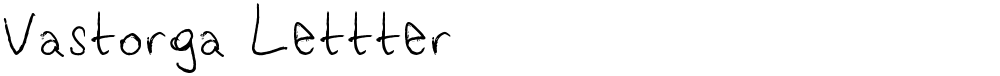 Vastorga Lettter