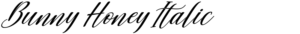Bunny Honey Italic