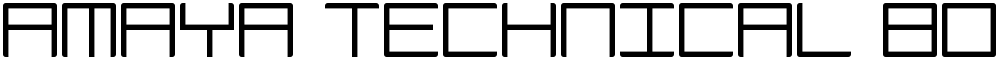 Amaya Technical Bold