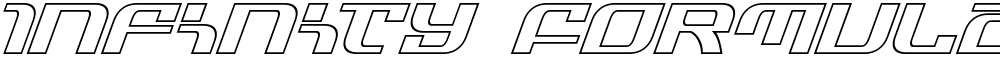 Infinity Formula Outline Italic