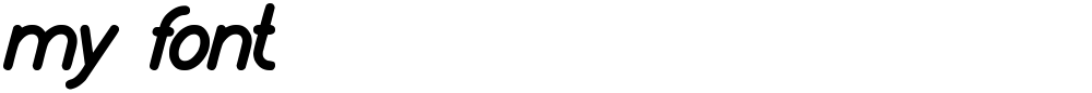 my font