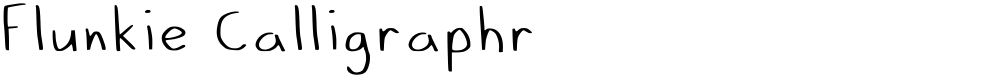 Flunkie Calligraphr