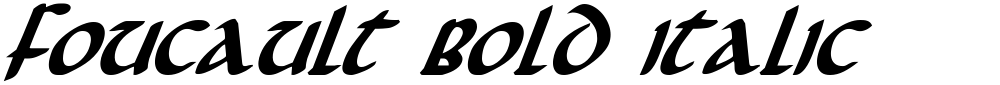 Foucault Bold Italic