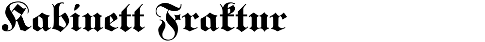 Kabinett Fraktur