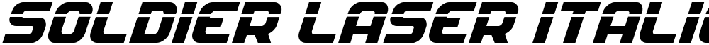 Soldier Laser Italic
