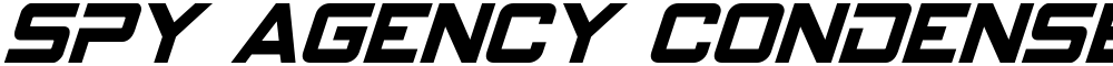Spy Agency Condensed Italic