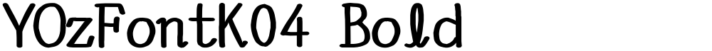 YOzFontK04 Bold