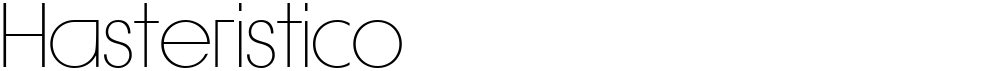 Hasteristico