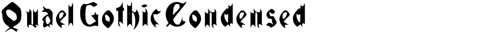 QuaelGothicCondensed