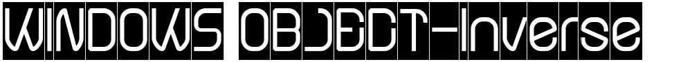 WINDOWS OBJECT-Inverse