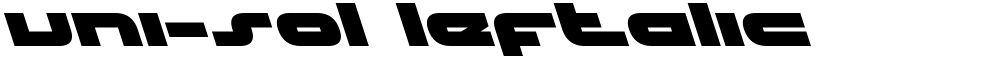 uni-sol leftalic