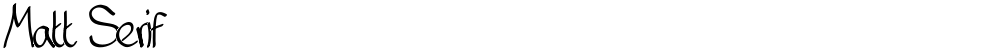 Matt Serif