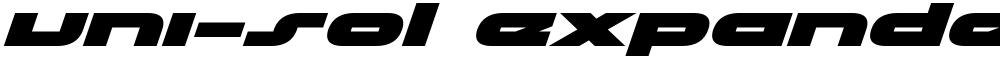 uni-sol expanded italic