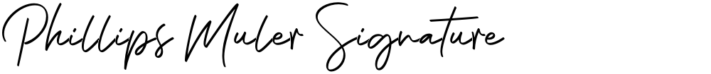 Phillips Muler Signature