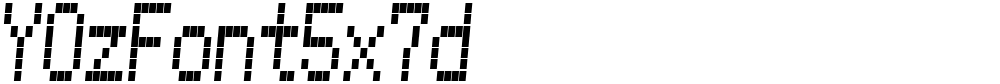 YOzFont5x7d