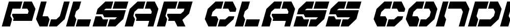 Pulsar Class Condensed Italic