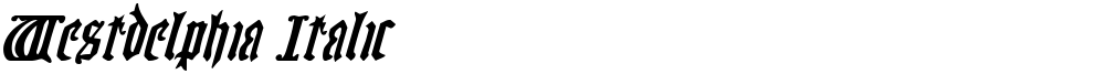 Westdelphia Italic