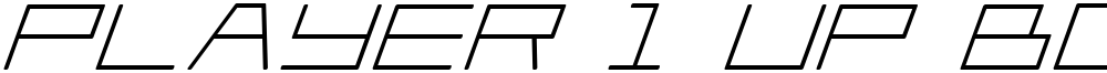 Player 1 Up Bold Italic