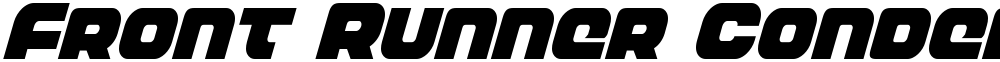 Front Runner Condensed Italic