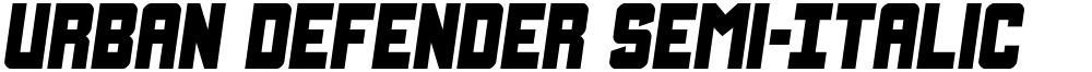 Urban Defender Semi-Italic