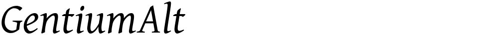 GentiumAlt