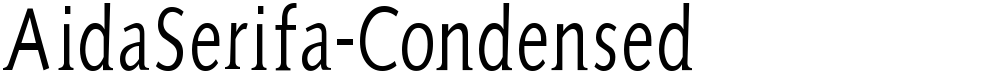 AidaSerifa-Condensed