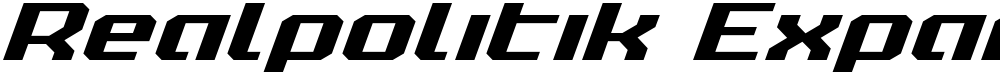 Realpolitik Expanded Italic