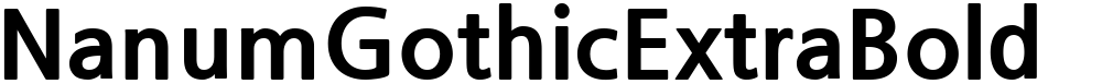 NanumGothicExtraBold