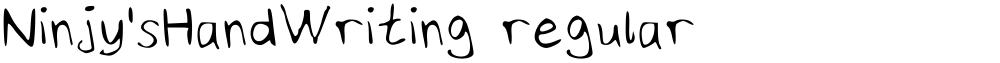 Ninjy'sHandWriting regular