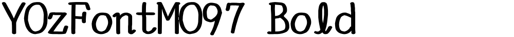 YOzFontMO97 Bold