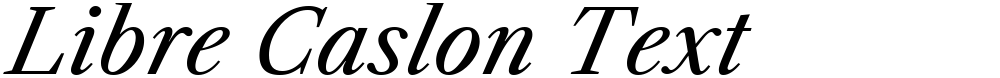 Libre Caslon Text