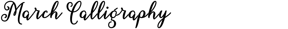 March Calligraphy