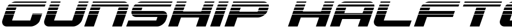 Gunship Halftone Italic