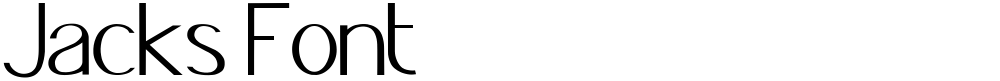 Jacks Font