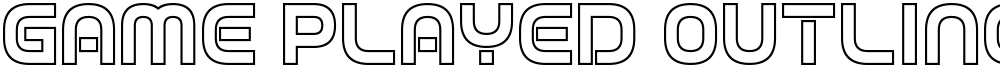 Game Played Outline