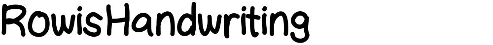 RowisHandwriting