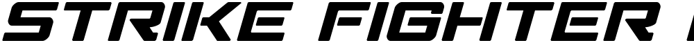 Strike Fighter Expanded Italic