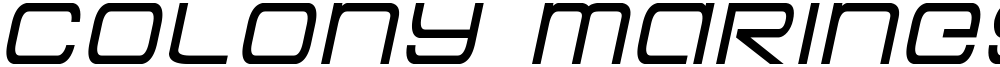 Colony Marines Semi-Italic