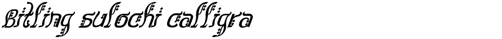 Bitling sulochi calligra